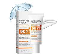 HOUSN Creme Solaire Visage SPF 90+, Protection UV Intensive Sunscreen, Anti-Âge & Hydratante à l'Acide Hyaluronique, Résistante à l'Eau Sunsreen