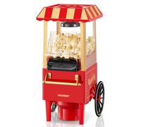 HOUSNAT Machine a Pop Corn, 1200W Machine Pop Corn à Air Chaud, Domestique | 3,5L, Sans Huile, avec Gobelet Doseur Rouge, Fonctionnement à Un Bouton, Idéal pour les Soirées Cinéma, Fêtes, Jours Fériés