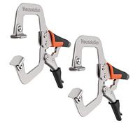 Housolution Serre-Joint en Forme de C, [2 PCS] Kit de Pince-Étau Robuste de 9 Pouces, Outil de Serrage Antirouille pour Menuiserie de Bricolage dans la Maison ou l'Atelier - Bleu + Jaune