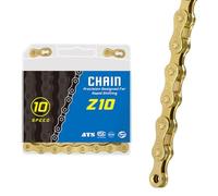 HOUSON Chaîne de vélo à 10 compartiments, 116 maillons 1/2 x 11/128" pour chaîne antivol de route, VTT, vélo de course, vélo de sport, 10/20/30 vitesses Z10