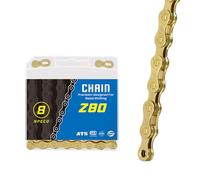 HOUSON Chaîne de vélo en acier inoxydable 116 maillons 1/2 x 11/128" pour chaînes antivol de route, VTT, course et sport