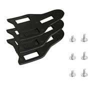 HOUSON Ensemble d'entretoises de Taquet, Adaptateur pour Crampons Shimano Speed-SL & Look Keo, entretoises de 1 mm et 2 mm, en Plastique Noir, entretoises de pédale de vélo
