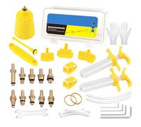 HOUSON Kit de purge de frein de vélo, kit de réparation de frein à disque hydraulique, kit d'outils de changement de freins, kits hydrauliques pour freins Tektro Magura SRAM