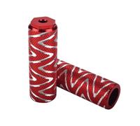 HOUSON Lot de 2 goupilles de vélo en alliage d'aluminium - Pignons de pied de vélo - Repose-pieds pour VTT - 100 x 28 mm - Rouge