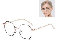 HOUSON Lunettes avec filtre à lumière bleue - Lunettes anti-lumière bleue - Polygone - Lunettes d'ordinateur - Blocage UV - Pour homme et femme, Taille unique