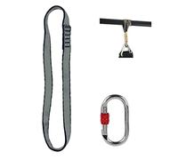 HOUSON Sangle de boxe robuste pour accrocher des sacs lourds avec mousqueton à crochet pour barre de gym et barre de traction (mousqueton de 25 kN)