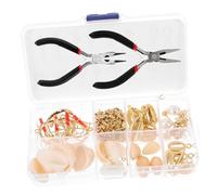 Housoutil 1 Ensemble Kit de Matériel pour Anneaux Oreilles Diy Vintage avec Outils Accessoires de Fabrication pour Artisanes Parfait pour Personnalisés