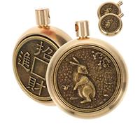 Housoutil 1 Jeu Charms Cuivre Antique Rabbit Pour Fabrication De Bijoux Breloques Du Chinois Accessoires Diy Pour Porte Clés Et Pendentifs 4 Pièces