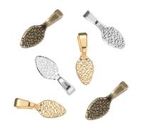 Housoutil 1 Jeu Pendentifs Forme De Pelle Alliage Pour Fabrication De Bijoux Diy Antiquité Bleue Argentée Et Dorée Charms Pour Colliers Et Accessoires Créatifs 100 Pièces