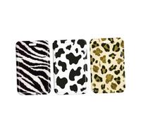 Housoutil 1 Jeu Porte Cartes Animaux Protège Cartes Plastique pour Étudiants Et Design Créatif Et Pratique Et Compact 3 Pièces