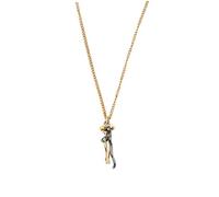 Housoutil 1 Pièce Collier Pendentif Couple Émotionnel Noir et Or Bijou de Saint Valentin Amour