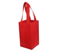 Housoutil 1 Pièce fourre-Tout vin Sacs à vin à Main de vin Stockage de vins Tissu Case Rangement Caisse de Rangement Porte-Bouteille de Rangement pour Le vin Feutre Rouge