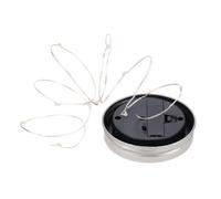 Housoutil 10 Lampes Solaires Suspendues En Plein Air Mini Lights String Light Guirlandes Solaires Lumières Menées De Bocal De Maçon Lumières Lumière De La Lanterne Blanche Extérieur