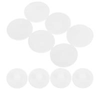 Housoutil 10 Pièces Bouchon de Bouteille en Silicone Étanche Anti-Fuite pour Gobelet Ventral, Couvercle Réutilisable, Matériau Silicone Blanc, pour École et Pique-niques