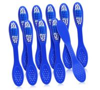 Housoutil 10 Pièces Brosse à Dents de Prison Mini Portable en Plastique Poils en Nylon, Manche Court Antidérapant, pour Établissements Pénitentiaires et Utilisateurs Détenus