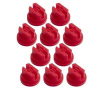 Housoutil 10 Pièces Buse de Pulvérisation et Réglage D'humidité Atomisation Stable Rouge Embout Multi-Trous Ajustable pour Serrage en Plastique pour Jardinage Agricole et Désherbage