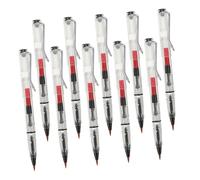 Housoutil 10 Pièces Calligraphy Brush Pens Refillable Soft Flexible Tips For Chinese Japanese Sumi Painting Lettering Sketching Transparent Design