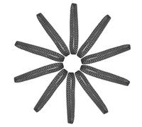 Housoutil 10 Pièces Chenilles de Char Bords sans Bavures en Caoutchouc Noir Antidérapantes pour Modèles de Robots et Chars Télécommandés pour Assemblage Technique DIY de Réservoirs