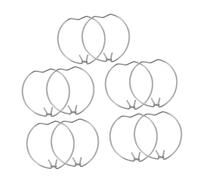 Housoutil 10 pièces Clips à Ressort pour Spot Anneaux de Retenue Réutilisables pour Fixation Ampoule Installation Simple pour Éclairage Encastré Polyvalent