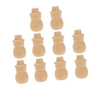 Housoutil 10 pièces Décorations DIY pour Garçon Fille Bonhomme de Peint Main Accessoires Hivernaux pour Décoration Intérieure de Noël