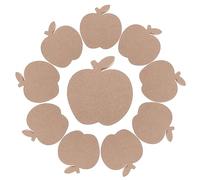 Housoutil 10 pièces Décorations Forme de Pomme pour Halloween Supports de Table DIY à Peindre Artisanat Créatif Automne Intérieur