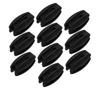 Housoutil 10 pièces Isolateurs pour Clôture Électrique Accessoires de Remplacement pour Fils de Clôture Installation Facile et Durable Noir