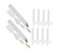 Housoutil 10 Pièces Kit de Recharge pour Marqueurs Peinture Vide Rechargeable avec Pointe Ronde Compatible Flux de Peinture pour Retouches et Artistiques