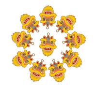 Housoutil 10 Pièces Pendentif en alliage charmes de dragon coloré nombre pour sterling charbonnier décoration collier pendentifs dragon unisexes pendentif dragon en alliage de zinc