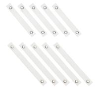 Housoutil 10 Pièces Sangle Anti-basculement Blanc, pour Meubles Ancrage | Installation sans Perçage, Sécurité Renforcée Solide, pour Bibliothèques et Téléviseurs, Usage Maison