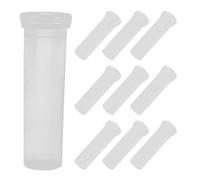 Housoutil 10 Pièces Tubes à Fleurs Plastique pour Fleurs à Tige Unique avec Couvercles pour Arrangements Floraux Systèmes de Soutien au Sol et Entretien Fraîches