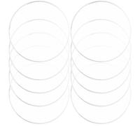 Housoutil 10 Pièces Verre de Montre Professionnel Transparent Haute Définition en Verre Résistant à l'usure pour Remplacement Compact Accessoires de Réparation pour Horlogers