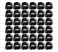 Housoutil 100 Anneaux de Jambe pour Pigeons en Plastique Noir Légers Clip, Bagues Identification pour Élevage et Gestion Avicole, Lot de 100 Pièces