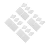 Housoutil 100 Feuilles Autocollants à Gratter DIY Carrés Film pour Jeux de Fête Lot Étiquettes Grattables pour Cartes à Gratter Tirages Au Sort et Récompenses