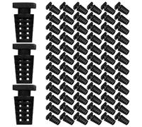 Housoutil 100 Pièces Clips Câbles en Abs Noir pour Câbles Électriques, Protection Professionnelle Soulagement des Tensions, pour Projet Électrique et Application de Câblage