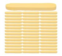 Housoutil 100 Pièces Éponge de Nettoyage Visage Ronde Jaune, Design Ergonomique en Matière Éponge, et Emballée Individuellement pour Soins Quotidiens