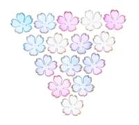 Housoutil 100 Pièces Mini Charms Fleurs Gradient Bleu pour Bijoux DIY Séparateurs Miniatures pour Bracelets Colliers Boucles Oreilles