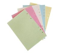 Housoutil 100 Pièces Recharges Perforées pour Cahier à Anneaux de Colorées Lignées Inserts Pratiques pour Prendre des Notes et Écrire des Rapports
