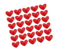 Housoutil 100 Pièces Resin Heart Charms Lightweight Diy Earring Materials For Bracelet Necklace Crafting Valentines Day Accessories