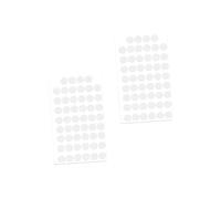 Housoutil 104pièces Autocollants Muraux Ronds Décoratifs Pour Chambre Salon Salle De Bain Stickers Amovibles Et Blanc