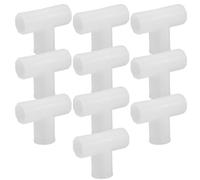 Housoutil 10pièces Connecteurs de Tube Épais T Plastique Lot pour Assemblage Modulable Raccords pour Étagères à Chaussures Rangements et Cadres de Placard