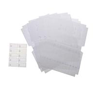 Housoutil 10pièces Couverture Transparente Adhésive Pour Protection Étanche Et Antidérapante Adaptée Aux Cahiers Et Manuels Scolaires Film Plastique Et Réutilisable