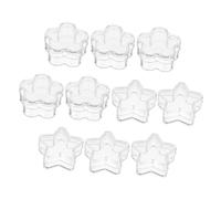 Housoutil 10pièces Petite Boîte De Rangement Transparente Pour Perles Bijoux Et Petits Objets Lot De Boîtes De Rangement Pour Fournitures Artisanat Et Nail Art