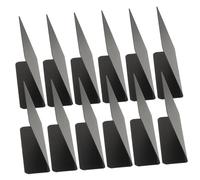 Housoutil 12 pièces Mini Ardoises Noires pour Étiquettes Alimentaires Tableau Message Stable pour Buffet Mariage et Décoration de Table