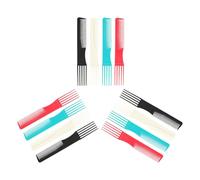 Housoutil 12 Pièces Peigne de Coiffure à Deux Faces en Plastique Portable, Peigne Démêlant Professionnel pour Cheveux, Accessoire pour Maquillage et Voyage, Ne Perd Pas les Cheveux Couleur