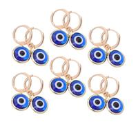 Housoutil 12 pièces Porte-clés Œil Maléfique Métal Pendentifs Artisanaux pour Sac à Main Bijoux Polyvalents pour Femmes Ornements Pratiques pour Usage Quotidien