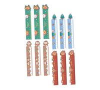 Housoutil 12 Pièces Règles Flexibles Portables pour Garçon Fille Résistantes à Usure Motifs de Noël Outils de Mesure et pour École et Dessin