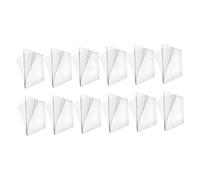 Housoutil 12 Pièces Ruban Adhésif Transparent Double Face Bande Adhésive Imperméable et Réutilisable pour Fixation Sans Perçage pour Tapis Matelas et Décoration Intérieure