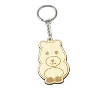 Housoutil 12 Pièces Set de Porte Clés Gravés à Motifs Animaux Cartoon Pendentifs Diy Créatifs Garçon Fille Petits et