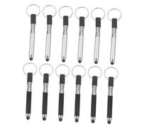 Housoutil 12 Pièces Stylos Tactiles Capacitifs avec Porte Clés Créatifs Stylet pour Écran Tactile Porte Clés Pendants Écriture et Pratique