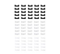 Housoutil 120 Clips de Câble Auto-adhésifs en Tpr, Légers et Faciles à Ranger, pour Gestion des Câbles Électriques, Lot de 120 Pièces pour Bureau et Mur